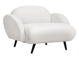 Levede Sofa Chair Fleece Upholstered Single White SF1009-BG