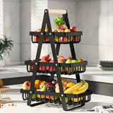 Heavy-Duty Metal Fruit Storage Basket Space-Saving Organizer for V1102-JSSGL002
