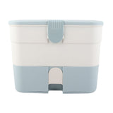 Cosmetic Storage Box 2 Layers Drawer Large Capacity Portable Makeup Storage Box with Handle for Nail V1294-YM0626-3117220310312