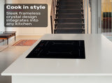 EuroChef 60cm 4 Zone Induction Cooktop, 7200W Electric, Dual Link Bridged Zone Hobs, Touch Controls V219-COKICTEC642A