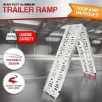 Aluminium ATV Loading Ramp Foldable - Silver ATV-01A-SL-1