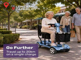 EQUIPMED SmartPacer Ultra-Lightweight Mobility Scooter w/ Li-ion Battery, Only 19kg, Foldable, V219-HMBMSCEQ1BLB