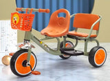 Kids Double Tricycle Pedal Push Ride-On Cart V728-LP601099908300286