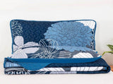 Frosted Magnolia Chic blue 3 Pc Bedspread & Pillow Cover Set V745-AC080380Q13U