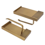 Paper Towel Holder Antique Style Pure Copper Wall Mounted Stable Floating Towel Holder with Shelf V1294-YM0626-3112220097211