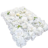 Artificial Flower Wall Backdrop Panel 40cm X 60cm Mixed Whites V77-1193820