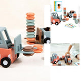 Engineer Forklift Game, 2-Player Stack & Matching Skill Game, Crazy Forklift Training V1369-AZ3-W-01234