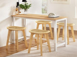 Artiss Bar Table and Stools Set Dining Desk Kitchen Chairs Cafe Pub BA-TAB-CHR-SET-NW