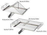Adjustable Height Folding Bread Toaster Grill Rack V1263-JX-4893