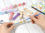 40pcs Wooden Shaker Peg Wood -on Shaker Pegs Unfinished Wood Shaker Racks for Hanging Clothes Hats V1366-AZ2-W-15716