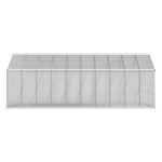 Greenfingers Greenhouse 6.03x2.44x2.68M Double Doors Aluminium Green House Garden Shed GH-ALU-C-603X244X268-AB