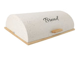 Bread Box Wooden Iron Roll Top Flat Sided Bread Storage Container with 3pcs Storage Jars for Kitchen V1294-YM0901-3117240104912