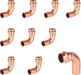 (Pack of 10) 3/4" x 3/4" Copper Press Fit 90 Degree Street Elbow Fittings For Copper Tube Connection V1258-DP02-C-2383