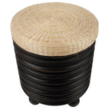 Nero Wave Stool / Side Table 40x45cm V637-90321STL