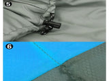 Double Camping Envelope Twin Sleeping Bag Thermal Tent Hiking Winter -15C - blue V610-PKNENVSLEBA-15-BL-DOU