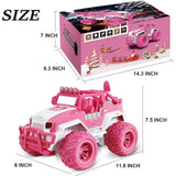 Remote Control Car Girls, 112 Pink Monster Truck, with Rechargeable Battery,Road RC Car Toys V1366-AZ2-W-03388