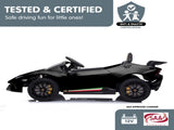 Kahuna Lamborghini Performante Kids Electric Ride On Car Black CAR-LAM-BK
