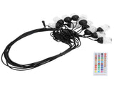 Outdoor Waterproof String Lights RGB Colorful Lights with RF IR Remote Control 100240VUK Plug V1294-YM0901-3119200177913