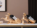 Freestanding Luxury Wine Rack, Stable Partitioned Storage, Hand-Carved "Success at First Attempt" V1232-MDCGJJ002