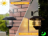 Hanging Wireless Solar Lantern, Waterproof Solar Lights with Wall Mount Kit for Garden Patio Porch V1370-AZ4-05020