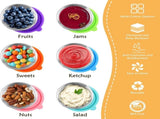 Mini Food Storage Containers - Stainless Snack Box - Set of 12 Dressing Jars - Small Stainless V1188-MS101-03088-1