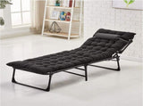 Folding Lounger Zero Gravity Recliner Garden Sun Chair - Grey V957-SDFOBESN2263S-3