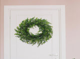 1Pc Decorative Green Boxwood Wreath Artificial Plant Gar for Home V1370-AZ4-23663