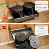 CARLA HOME 2 Pack Pull Out Cabinet Organizer Expandable for Cabinets with Adjustable Slide Out LSB-36209