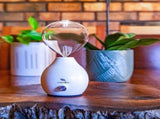 Hour Glass Eco-Friendly Nebuliser White Waterless Aroma Diffuser No Plastics Pure Essential Oil V760-N-HOURGLASS-W
