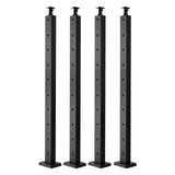 4-Pack Cable Railing Post, 914x25x50 mm Horizontal-Hole Deck Railing Post with Pre-Drilled Holes, V952-4JZLGZXHS914UUOI6001V0