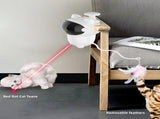 Motion Activated Interactive Cat Toy with Laser & Feather Wand,Blue V1369-AZ3-W-22368