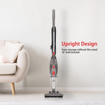 450W Lightweight Stick Vacuum Cleaner with HEPA Filter in Grey Bagless Design V196-VC150