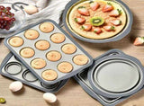 Brownie Pan with Dividers, 1 Set 12 Cavity All Edges Square Cupcake Brownie Pans Mini Cake Non Stick V1189-WXFWAL-20260319-00230