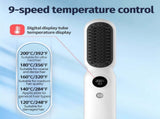 Green Professional Cordless Hair Straightener Brush - 4-in-1 EMS Scalp Massager & Ionic V1268-MZ000165