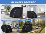 Devanti Portable Steam Sauna Tent 1000W 2L Steamer Pot Personal Home SPA Timer ST-SAU-2L-100-GY
