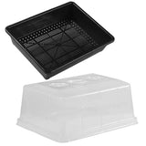 1Set Plastic Seed Starter Tray with Dome for Indoor and Outdoor Plant Germination V1369-AZ3-W-18075