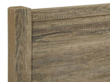 Queen Size Bed Frame Natural Wood like MDF in Oak Colour V43-BED-CELQOK