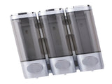3 Chamber Shower Soap Dispenser 3x300ml Capacity Wall Mounted Shampoo and Conditioner Dispenser for V1294-YM0901-3112250042614