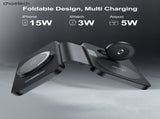 CHOETECH T616-F-BK 3in1 Magnetic Foldable Wireless Charger Black V28-ELECHOT616FBK