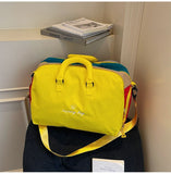 Dopamine Color-Blocking Bag Large Capacity Travel Bag Travel Accessories - Yellow - Size 25L V1106-127-230362-YEL-25L