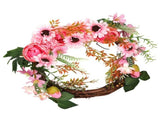 Artificial Flower Wreath Simulation Peony Door Hanging Garland Festivals Party DecorationPink V1294-YM0710-3115210132511