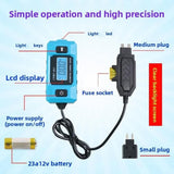 Automotive Circuit Fault Probe Tester, 20A 48V Car Relay Fuse Blade Checker with Blue Backlit LCD V1366-AZ2-W-11537