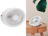 Remote Control Smart Electric Fan with 3 Gears Speed Mini Fan for Home OutdoorWhite V1294-YM0721-3113210031111