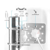 L Mounting Bracket Mount Mount Bracket Antenna Short Wall Mount for Starlink Gen 2 and Dish V1369-AZ3-W-13885