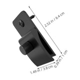 8Pcs Wall Mounted Quilt Holders Black Plastic Tapestry Clips for Rugs Curtains and Fabric V1366-AZ2-W-14270