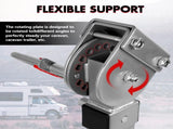 X-BULL 4x 440mm Drop Down Corner Legs Steadies Handle Steel Foot Caravan Trailer Silver V211-AUEB-CL002X2