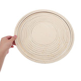 2Sets Khaki Wooden Pottery Tool Set with Circle Cutting Guide for Precision Clay Sculpting V1366-AZ2-W-21007