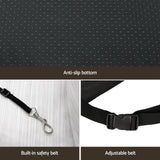 i.Pet Dog Car Seat Booster Cover Dog Bed Portable Waterproof Belt Non Slip PET-COVER-55X55-BK