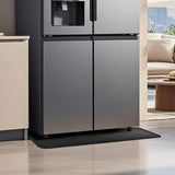 Washing Machine Spill Black Silicone Fridge Mats Liners, Washable Fridge Water Dispenser Drip V1369-AZ3-W-08649