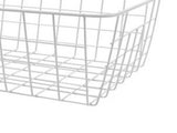 Freezer Basket Rust Proof Large Capacity Iron Storage Bin for Refrigerator Fruits Snacks Drinks 2pcs V1294-YM0901-3117230240512